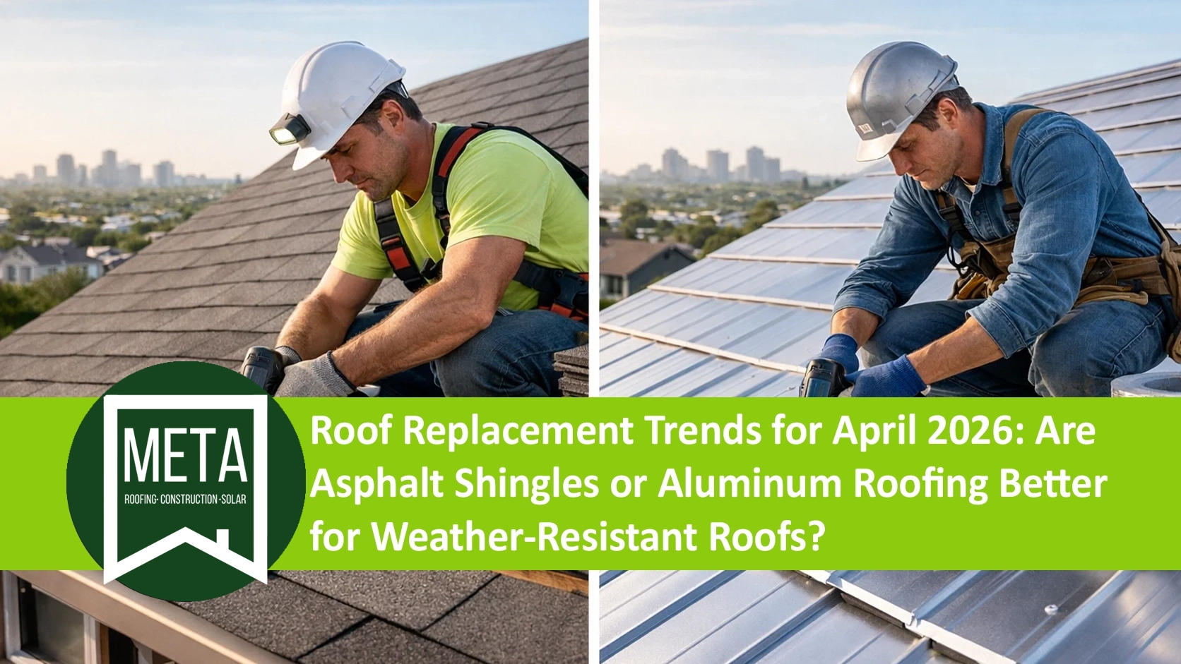 Roof Replacement Trends for April 2026: Are Asphalt Shingles or Aluminum Roofing Better for Weather-Resistant Roofs?