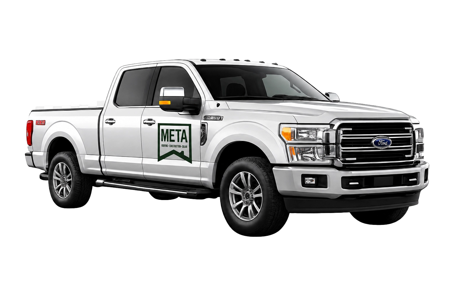 Meta Roofing Truck
